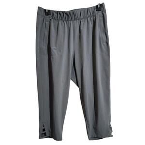 Talbots Pants Womens Size Large Petite Green Pull On Tapered Leg Pockets Capsule